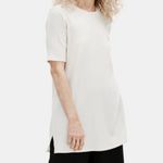Eileen Fisher System Ribbed Knit Tunic top capsule old money light academia XL Photo 1