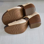 OTBT  Patchouli Open Toe Sandal Chunky Heel Ivory Leather 9.5M Photo 8