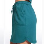 CRZ Yoga  Cotton Sweat 17'' Jersey Skirt with Pockets, Green Jade, XS, NWT Photo 8