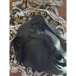 Love Shack Fancy  Black And Cream Pamela Asymmetric One Shoulder Flounce‎ Dress S Photo 9