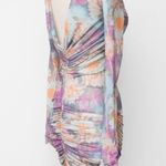 Rotate. NWOT. Ulla Ruched Long Sleeve Dress Purple Size 0 Photo 13