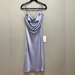 Showpo Soft Petal Cowl Crossover Back Midi Dress in Cornflower Blue 6 Photo 7