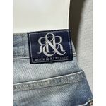 Rock & Republic  Bumpershoot Denim Shorts Size 8 Distressed Studded Frayed Hem Photo 3