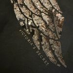 Victoria's Secret VTG Victoria’s Secret Ombré Silver Sequin Angel Wings Zipup Hoodie Sweatshirt Photo 2