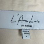 L'Academie  x Revolve Cream Button Shirt Dress Long Sleeve Size Large Photo 5