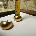 Monet Signed  Matte Gold Tone Hoop Clip-on Clip On Earrings Photo 4