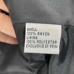 Talbots Velvet Blazer Jacket Size 8 Black Satin Shawl Collar with Faux Cami Photo 3