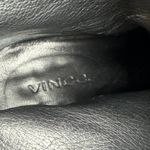 Vince  Women's Black Leather Block Heel Round Toe Slip On Classic Ankle Boots 8 Photo 6