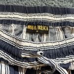 Striped Linen Beach Pants Blue Size M Photo 6