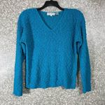 Alyssa Brooks Women's Vintage Bright Blue Boucle Sweater Photo 0