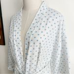 Erika Taylor Vintage Kimono Sleeve White Polka Dot House Robe Photo 2