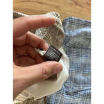 J. McLaughlin  size 4 Gingham Stretch Navy/White Check Straight Leg Pants Photo 5