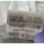 ANGL Mini Dress Women S White Blue Floral Plunge V Neck Pleated Fit Flare Skater Photo 12