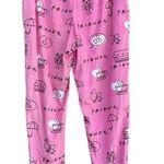 Friends pink velour pajama lounge pants size medium 8/10 Photo 1