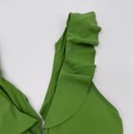 Robin Piccone Ava Bikini Top Size Small NEW Ruffle Tie Swim Green Classic NWOT Photo 6