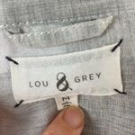 Lou & grey Dove Gray Buffalo Check Button Down Boyfriend Shirt Medium Photo 6
