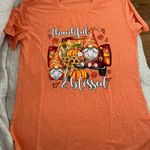 Under Skies Thankful and Blessed Gnome Truck Tee for Thanksgiving or Fal.. Photo 0