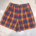 Vintage 90s Plaid Highwaisted Shorts Red Size 12 Photo 1