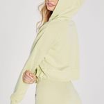 Wildfox Love Life Kinley Hoodie Cropped Jacket Zip Front Green Size Small New Photo 4