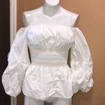Dabney Charlton puffy sleeve top White Size XS Photo 2