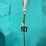 St. John Retail $500 RARE  Collection By Marie Gray Womens Teal Jacket Size P Photo 2