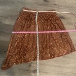 Free People Last Dance Asymmetrical Bronze Rust Sequin Skirt Size Small NWT Photo 11