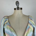 Moon River  Rainbow Stripe Crop Top Photo 2