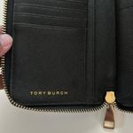 Tory Burch  Black Emerson Zip Passport Continental Wallet EUC Photo 6