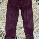 PINK - Victoria's Secret VICTORIA'S SECRET PINK Burgundy Maroon Tie-Dye SEAMLESS High Rise Leggings Sz Sm Photo 0
