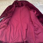 Red Velvet Blazer Jacket Vintage Chic Classic Holiday Christmas Size Small Photo 6