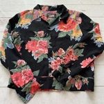 Reformation Women’s Bouquet Jacket Black floral print Made in the USA Photo 0