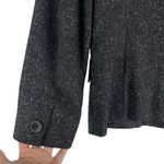 Max Mara Wool Blend Blazer Jacket Confetti Speckle 2 Buttons Gray Size 6 Photo 4