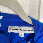 Karina Grimaldi Paolo Romper Cobalt Royal Blue Silk Size Small Lace Revolve Photo 5