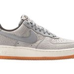 Nike Grey Leather Air Force Ones  Photo 0