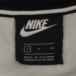 Nike  Crop Sweatshirt‎ Womens S Black Floral Parrot Tropical Print Athleisure Photo 5