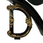 Dolce & Gabbana NEW Kiera Baroque Lamb Leather Sandals Black Size IT40/US10 Photo 7