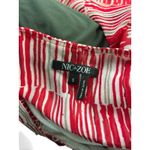 Nic+Zoe Zambra Sleeveless Daytime Midi Dress Red White Stripe Ruffle Hem Small Photo 6