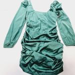 MORE TO COME Blaire Mini Dress in Teal Large Photo 2