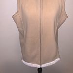 Jane Ashley  Sherpa fleece lined sleeveless full zip up vest Photo 2
