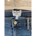 Frame Le Skinny de Jeanne Low Rise Skinny Distressed Denim Jeans Blue Size 28 Photo 5