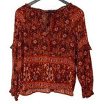 American Eagle Rayon Top. Boho. Size Medium. Floral Print Photo 0