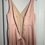 After Six  • Gown • Sleeveless Wrap Dress • Satin Maxi • 14R • Light Pink Photo 13