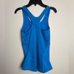 Nike ‎ Pro Women Size XS Blue Logo athletic tank top Photo 3