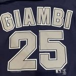 Yankees Giambi T Shirt Blue Size L Photo 3