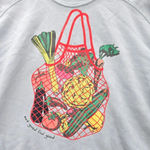 Grayson Threads  Crop Blue Eat Good Feel Good Graphic Sweatshirt Extra Small XS Photo 3