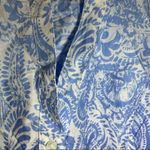 Karen Scott NWT  Blue Print Ombré Short Sleeve Button Up Blouse 0X Photo 9