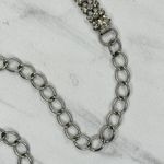 Rhinestone Studded Chain Belt Silver Y2K Festival Glam Medium/Large M/L ✨ Photo 9