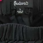 Madewell Eyelet Off-the-Shoulder Ruffled Short Sleeve Top in Black Size Large Photo 10
