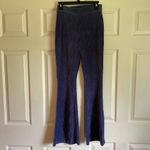 Aerie small blue velour pull on flare leggings sweatpants lounge Photo 1