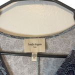 Haute Hippie Women's Size XS Blue Printed Flutter 3/4 Slv Blouse Photo 4